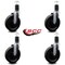 Service Caster 6'' Phenolic Wheel Swivel 1-5/8'' Expanding Stem Caster Set, 4PK SCC-EX20S615-PHS-158-4 - alternate 4